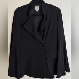 Tristan Black Cape Jacket